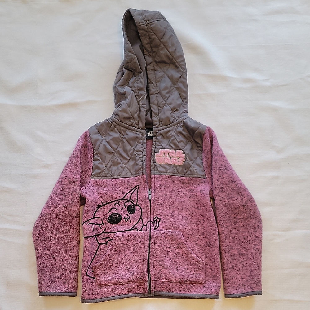Star Wars Pink and Gray Sweatshirt Hoodie